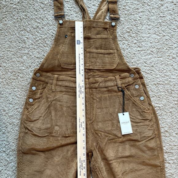 Judy Blue Corduroy Overalls Bib Camel Brown Womens 2XL Straight Leg Jumpsuit NWT - Picture 7 of 10